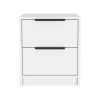 Cannon 2-Drawer Nightstand White