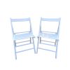 FOLDING CHAIR-2/S, FOLDABLE STYLE -WHITE