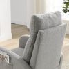 [Video] Welike 27.6"W Modern Accent High Backrest Living Room Lounge Arm Rocking Chair, Two Side Pocket(W83453336)