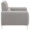 Taupe Track Arm Upholstered Chair