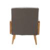 Delphine Cane Accent Chair - Pewter