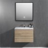 60'' Wall Hung Bathroom Vanity in Natural Oak with White Top 24VANGELA-60_6066