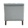 Luxurious Living Room Accent Chair 1pc Gray Velvet Upholstered Button Tufted Nailhead Trim Modern Living Room Furniture