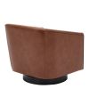 Garland Caramel Wood Base Swivel Chair