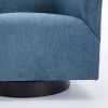 Garland Cadet Blue Wood Base Swivel Chair