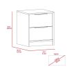 Cannon 2-Drawer Nightstand White