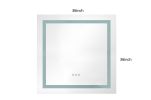 LED Bathroom Mirror "x " with Front and Backlight, Large Dimmable Wall Mirrors with Anti-Fog, Memory, 3Colors, LED Vanity Mirror