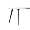 Porcelain Dining Table White 63''