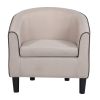 JST Accent Chair, Modern Accent Arm Chair, Suit for Living Room Bedroom Small Spaces Apartment Office (Fabric Beige)