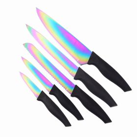 Color Blade Stainless Steel Gift Knife Set (Option: Suit)