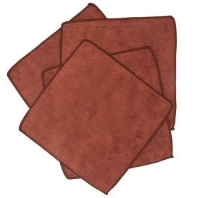 Kitchen Clean Water Absorption Lint-free Microfiber Rag (Option: Brown-25x25cm 5 Pieces)