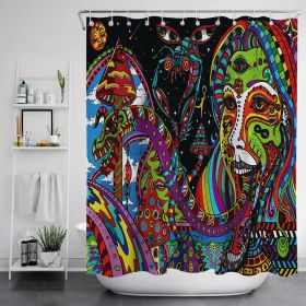 Digital Print-free Bathroom Curtain (Option: YLLHFK07-200x180CM)