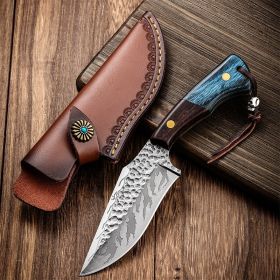 Beautiful Durable Portable Portable Straight Knife (Option: Blade Sheath)