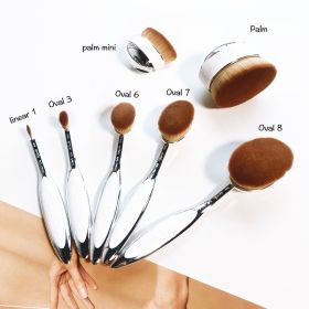 Artis Brush Mirror White Makeup Foundation (Color: Silver)