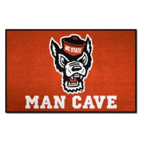 NC State Man Cave Starter Rug 19"x30" (SKU: 23972)