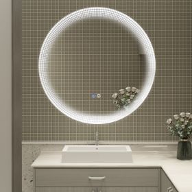 24 Inch Switch-Held Memory LED Mirror, Wall-Mounted Vanity Mirrors, Bathroom Anti-Fog Mirror, Dimmable Bathroom Mirror (Color: as Pic)