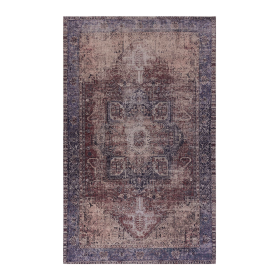 Naar Area Rugs 9x12 Living Room, Washable Rug, Low-Pile, Non-Slip, Non-Shedding, Foldable, Kid & Pet Friendly - Area Rugs for living room, bedroom (Color: as Pic)