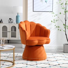 COOLMORE Swivel Barrel Chair, Comfy Round Accent Sofa Chair for Living Room, 360 Degree Swivel Barrel Club Chair, Leisure Arm Chair for Nursery, Hotel (Color: as Pic)