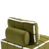 COOLMORE Upholstered Deep Seat Armless Accent Single Lazy Sofa Lounge Arm Chair,Comfy Oversized Leisure Barrel Chairs for Living Room/Office/Meetingro