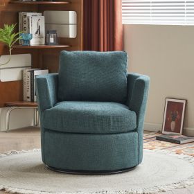 Swivel Barrel Chair, Comfy Round Accent Sofa Chair for Living Room, 360 Degree Swivel Barrel Club Chair, Leisure Arm Chair for Nursery, Hotel, Bedroom (Color: as Pic)