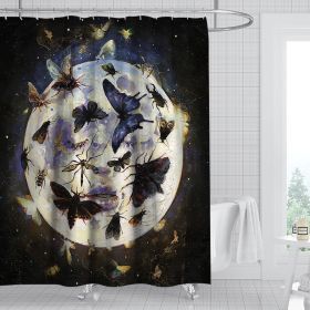 Digital Print-free Bathroom Curtain (Option: YLHTYY04-150gsm finished 590g)